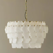 Hexagonal Layered Alabaster Chandelier — image 14