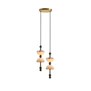 Hourglass Duo Alabaster Pendant Lamp