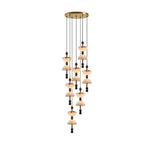 Hourglass Duo Alabaster Pendant Lamp