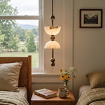Hourglass Duo Alabaster Pendant Lamp