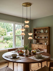 Hourglass Duo Alabaster Pendant Lamp