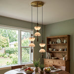 Hourglass Duo Alabaster Pendant Lamp