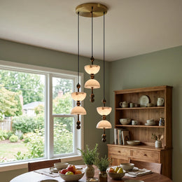 Hourglass Duo Alabaster Pendant Lamp