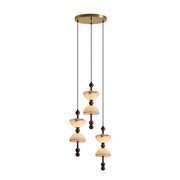 Hourglass Duo Alabaster Pendant Lamp