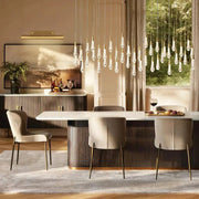 Soltaire Glass Linear Chandelier 87