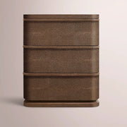Liromelle Shagreen Closed Nightstand — MOCHA SHAGREEN/BROWN BRUSHED OAK / 20