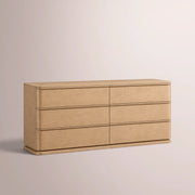 Liromelle Drawer Dresser — LIGHT OAK / 6-Drawer
