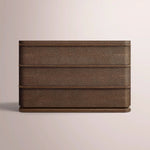 Liromelle Shagreen Closed Nightstand — MOCHA SHAGREEN/BROWN BRUSHED OAK / 38
