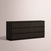 Liromelle Drawer Dresser — BLACK OAK / 6-Drawer