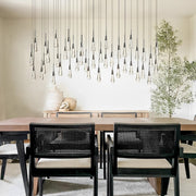 Soltaire Glass Linear Chandelier 87