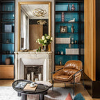 Axton Forge Brown Leather Accent Chairs For Living Reading Room