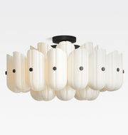 Lorna Glass Double Tier Flush Mount 25