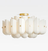 Lorna Glass Double Tier Flush Mount 25