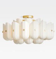Lorna Glass Double Tier Flush Mount 25