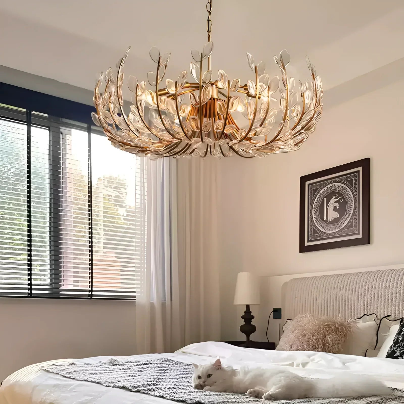 Adela 8 Light Chandelier 32“-Kimoylights