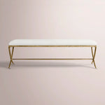 Caloria X-Base Bench — FORGED BRASS / SNOW WHITE