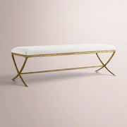 Caloria X-Base Bench — FORGED BRASS / SNOW WHITE