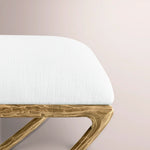 Caloria X-Base Stool — FORGED BRASS / SNOW WHITE