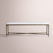 Caloria Fabric End-of-Bed Bench — FORGED BRONZE / 60