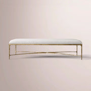 Caloria Rectangular Coffee Ottoman — FORGED BRONZE / SNOW WHITE / 55