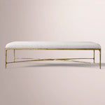 Caloria Rectangular Coffee Ottoman — FORGED BRONZE / SNOW WHITE / 67