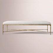 Caloria Rectangular Coffee Ottoman — FORGED BRONZE / SNOW WHITE / 67