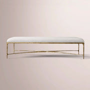 Caloria Rectangular Coffee Ottoman — FORGED BRONZE / SNOW WHITE / 60