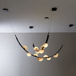 Isolde Draped Arc Alabaster Chandelier