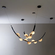 Isolde Draped Arc Alabaster Chandelier
