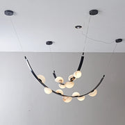 Isolde Draped Arc Alabaster Chandelier