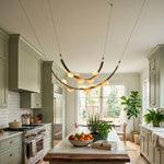 Isolde Draped Arc Alabaster Chandelier