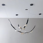Isolde Draped Arc Alabaster Chandelier