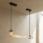 L-Shaped Linear Alabaster Pendant Lamp — image 14