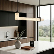 L-Shaped Linear Alabaster Pendant Lamp — image 6