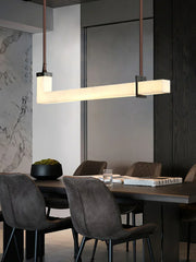 L-Shaped Linear Alabaster Pendant Lamp — image 11