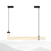 L-Shaped Linear Alabaster Pendant Lamp — image 19