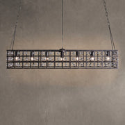 La Cage Rectangular Chandelier 7 Light