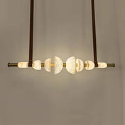 Leather Strap Alabaster Beaded Chandelier — image 7