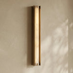 Linear Symmetry Alabaster Wall Sconce