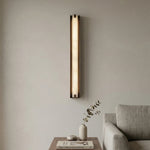 Linear Symmetry Alabaster Wall Sconce