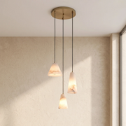 Linnea Tapered Alabaster Cluster Chandelier