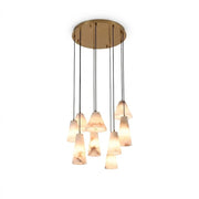 Linnea Tapered Alabaster Cluster Chandelier