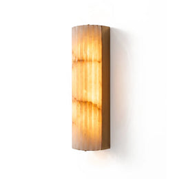 Lisbeth Fluted Alabaster Wall Sconce