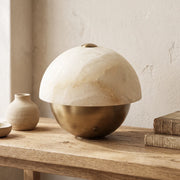 Luna Stone Hemispherical Alabaster Table Lamp — image 10