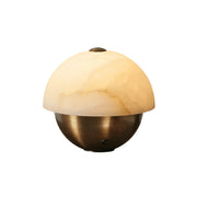 Luna Stone Hemispherical Alabaster Table Lamp — image 1