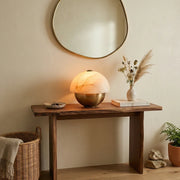 Luna Stone Hemispherical Alabaster Table Lamp — image 6