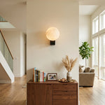 Lunara Alabaster Globe Wall Sconce
