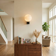 Lunara Alabaster Globe Wall Sconce