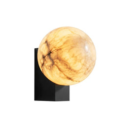 Lunara Alabaster Globe Wall Sconce