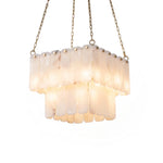 Maren Tiered Alabaster Tile Chandelier
